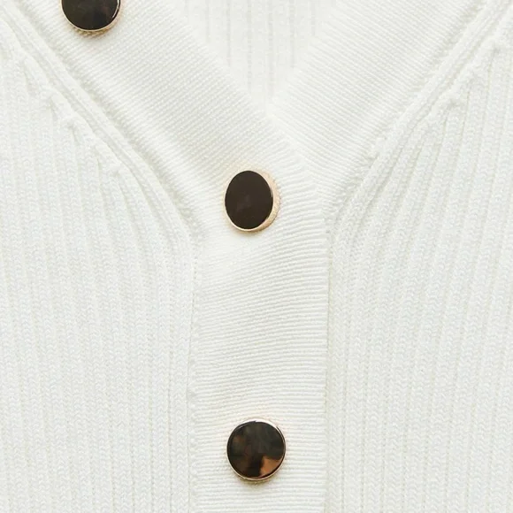 BNWOT Zara Knit Sweater with Metallic Accents - Picture 5 of 5